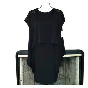 NWT♡ JESSICA SIMPSON BLACK COCKTAIL CAPE DRESS